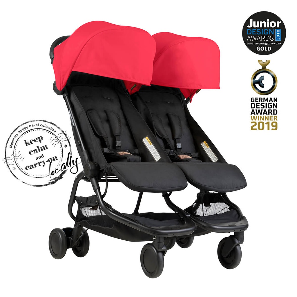 nano duo™ the Perfect Urban Double Pram for the City | Mountain Buggy®